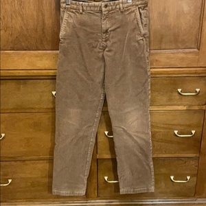 Brooks brother boys size 18 tan wide wale cords